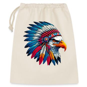 Aigle amérindien Peaux rouges américaines - Sac cadeau 40 x 50 cm - nature - Devant