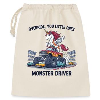 Monster Truck Licorne - Sac cadeau 40 x 50 cm - nature - Devant