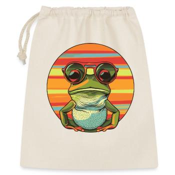 Casual frog sunglasses design - Gift Bag 40 x 50 cm - nature - Front