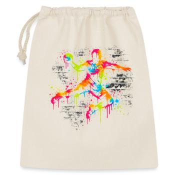 Handball Handballer Geschenk Trainer Spruch - Geschenkbeutel aus Baumwolle (40 x 50 cm) - Natur - Vorne