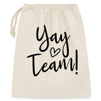 Hourra, l’équipe ! Hourra, équipe de fans de sport sans méfiance - Sac cadeau 40 x 50 cm - nature - Devant