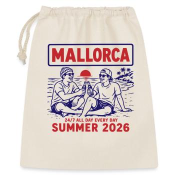 Mallorca Summer 2026 - Geschenkbeutel aus Baumwolle (40 x 50 cm) - Natur - Vorne