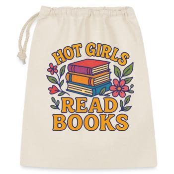 Hot Girls Read Books - Gift Bag 40 x 50 cm - nature - Front