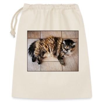 Kitty Cat - Geschenkbeutel aus Baumwolle (40 x 50 cm) - Natur - Vorne