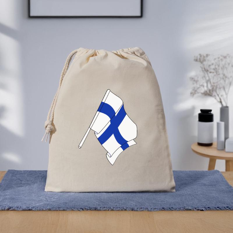 Drapeau de la Finlande Sac cadeau 40 x 50 cm
