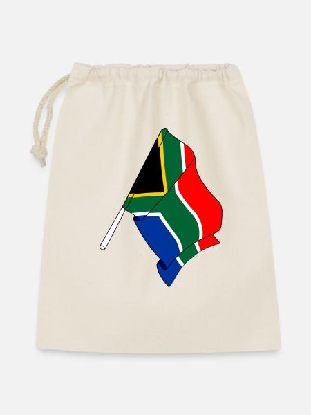 Flagge Südafrika - Geschenkbeutel aus Baumwolle (40 x 50 cm) - Natur