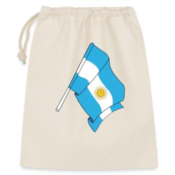 Drapeau de l’Argentine - Sac cadeau 40 x 50 cm - nature - Devant