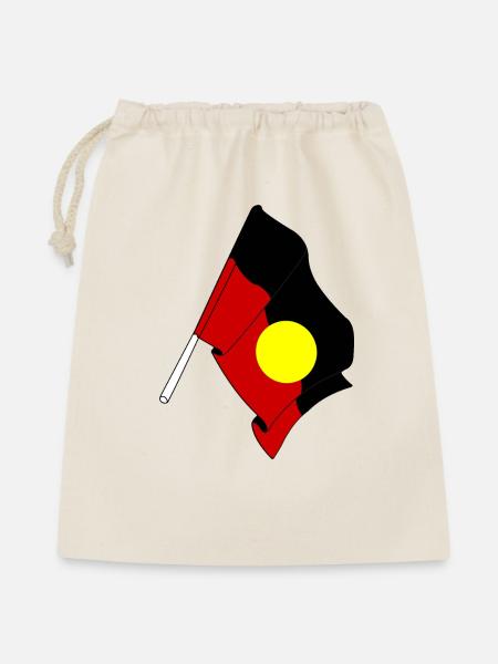 Flagge der Aborigines - Geschenkbeutel aus Baumwolle (40 x 50 cm) - Natur