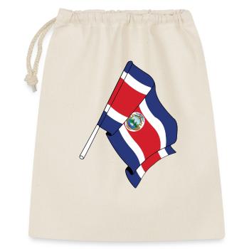 Flagge Costa Rica - Geschenkbeutel aus Baumwolle (40 x 50 cm) - Natur - Vorne