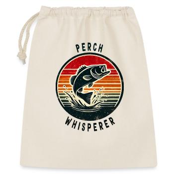 Barsch Flüsterer Design - Geschenkbeutel aus Baumwolle (40 x 50 cm) - Natur - Vorne