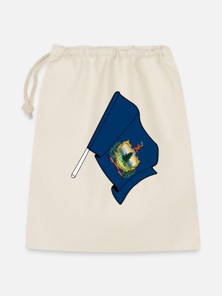 Flagge von Vermont - Geschenkbeutel aus Baumwolle (40 x 50 cm) - Natur