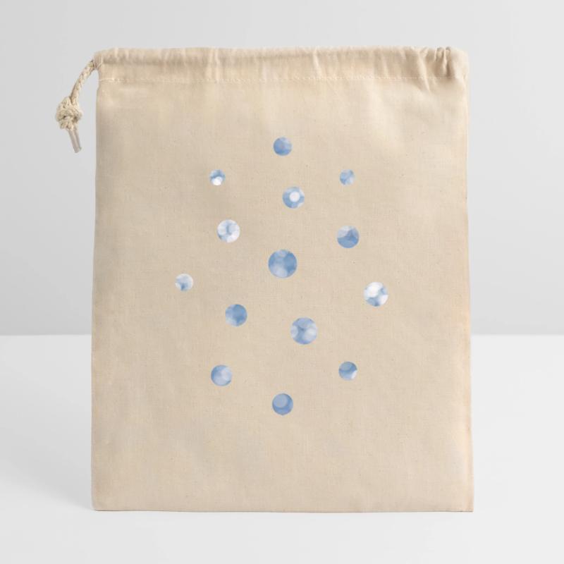 Blue Bokeh Light Points Pattern Gift Bag 40 x 50 cm