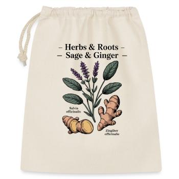 Herbes botaniques - Sac cadeau 40 x 50 cm - nature - Devant