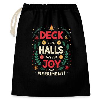 Décorez les salles avec joie - Sac cadeau 40 x 50 cm - noir - Devant