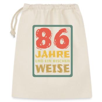 Age 86 - Gift Bag 40 x 50 cm - nature - Front