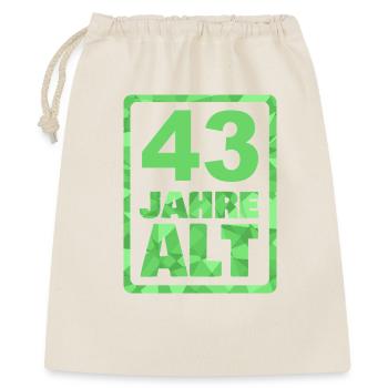Alt 43 - Geschenkbeutel aus Baumwolle (40 x 50 cm) - Natur - Vorne