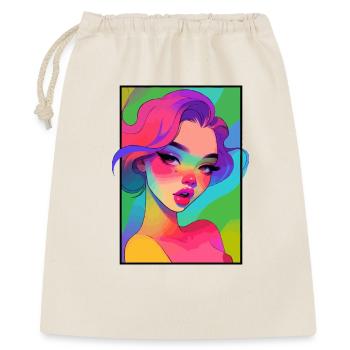 Glam Girl Portrait - Gift Bag 40 x 50 cm - nature - Front