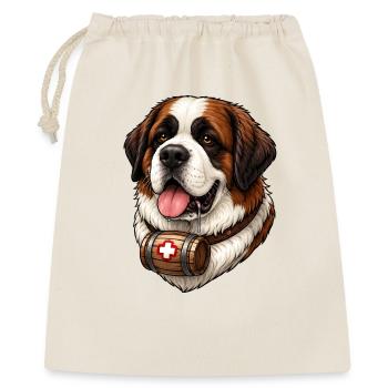 St. Bernard Shirt Dog Lover Gift - Gift Bag 40 x 50 cm - nature - Front