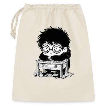 Student Burnout Office Blank Stare - Gift Bag 40 x 50 cm - nature - Front