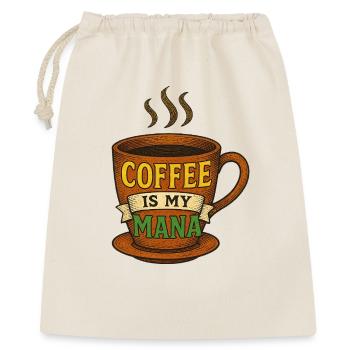 Coffee Mana Tasse Illustration - Geschenkbeutel aus Baumwolle (40 x 50 cm) - Natur - Vorne