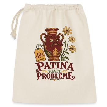 Patine au lieu de problèmes - Sac cadeau 40 x 50 cm - nature - Devant