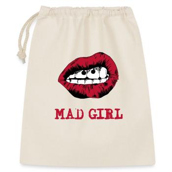 Bouche dessinée dans le style pop art - Sac cadeau 40 x 50 cm - nature - Devant