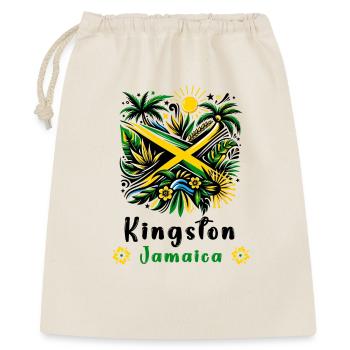 Jamaica Kingston Caribbean Design - Sac cadeau 40 x 50 cm - nature - Devant