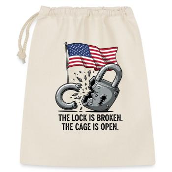 The cage is open - Gift Bag 40 x 50 cm - nature - Front