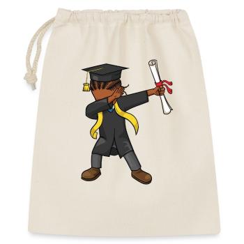 Afro Dabbing Kid Graduation Class 2026 Graduates - Gift Bag 40 x 50 cm - nature - Front