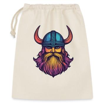 Wikinger Helm - Geschenkbeutel aus Baumwolle (40 x 50 cm) - Natur - Vorne