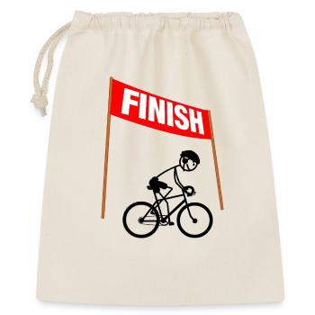 Young Cycling Finisher - Gift Bag 40 x 50 cm - nature - Front