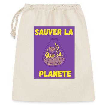 PLANETE. JOUR DE LA TERRE. ECOLOGIE. PLANETE. BIO - Sac cadeau 40 x 50 cm - nature - Devant