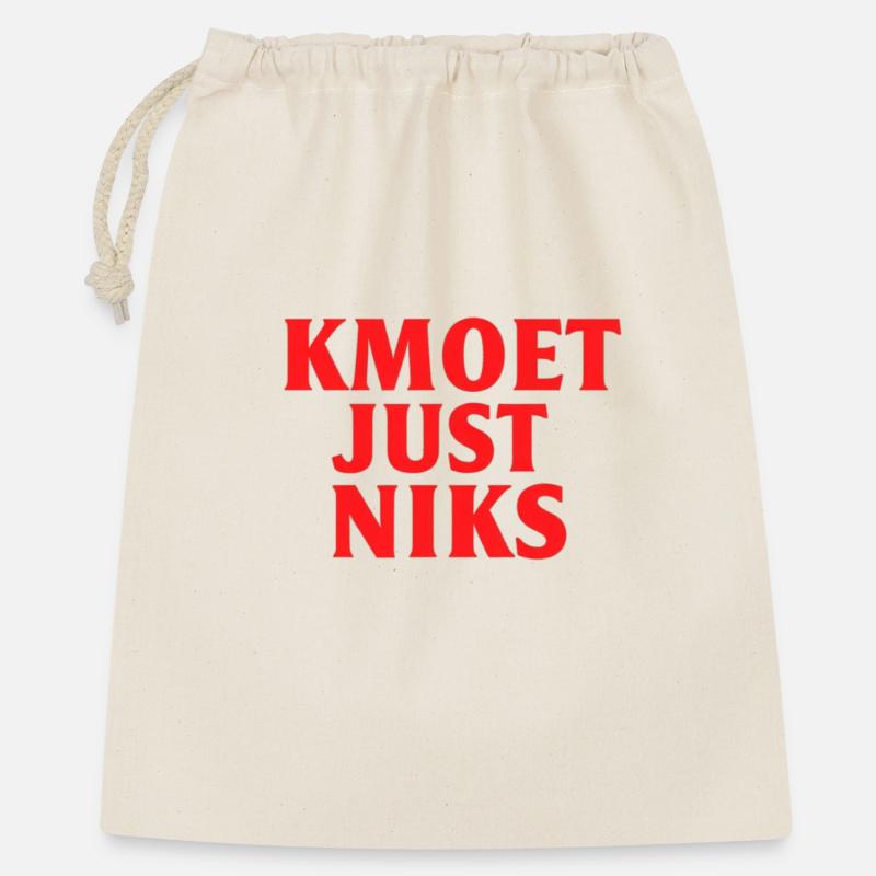 Kmoet just nothing, Dialecte anversois Chemises - Sac cadeau 40 x 50 cm - nature