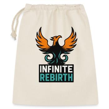Infinite Rebirth – Phönix - Geschenkbeutel aus Baumwolle (40 x 50 cm) - Natur - Vorne