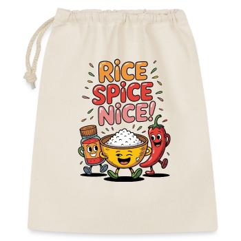 Riz frit Épices Riz chaud agréable - Sac cadeau 40 x 50 cm - nature - Devant