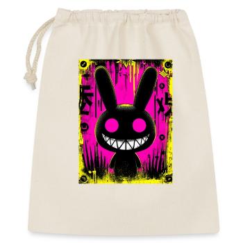 Lapin Noir Électro - Sac cadeau 40 x 50 cm - nature - Devant