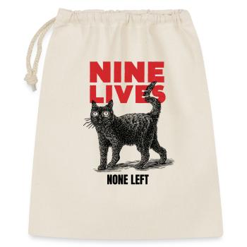 Nine Lives - Geschenkbeutel aus Baumwolle (40 x 50 cm) - Natur - Vorne