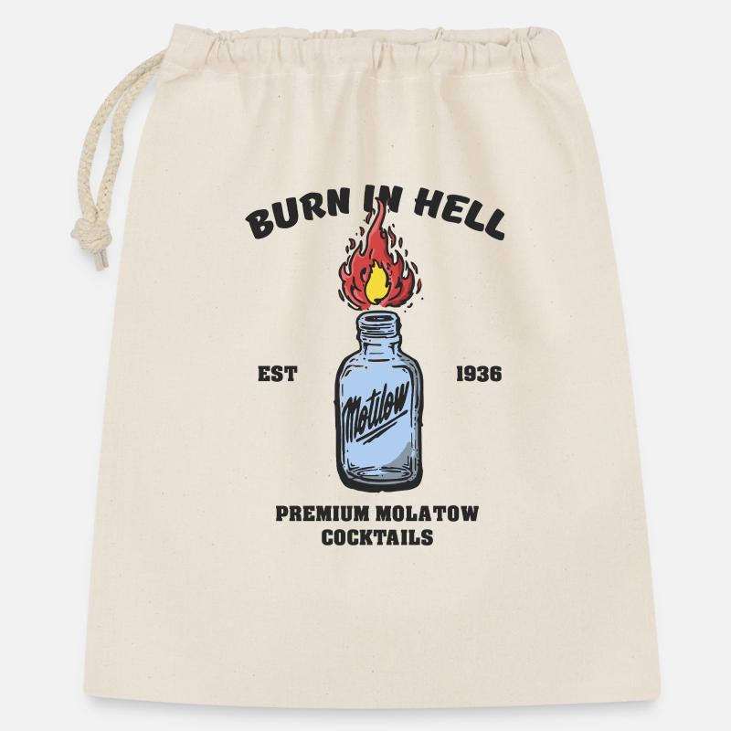 Motilow - Geschenkbeutel aus Baumwolle (40 x 50 cm) - Natur