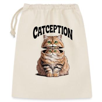 Split Cat Duo Portrait - Gift Bag 40 x 50 cm - nature - Front