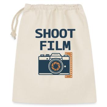 Shoot Film Retro Kamera - Geschenkbeutel aus Baumwolle (40 x 50 cm) - Natur - Vorne