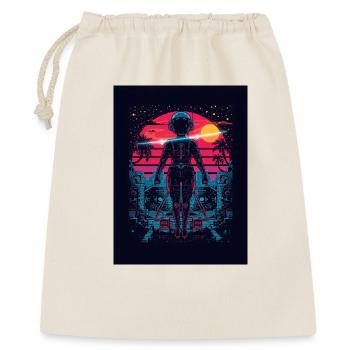 Astronaute Neon Sunset - Sac cadeau 40 x 50 cm - nature - Devant