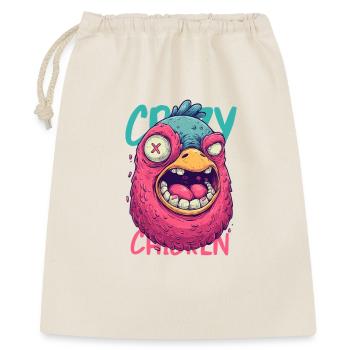 Verrücktes Huhn Cartoon Monster - Geschenkbeutel aus Baumwolle (40 x 50 cm) - Natur - Vorne