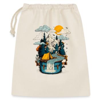 Mountain Lake Path - Camping Backpacker Motif - Gift Bag 40 x 50 cm - nature - Front