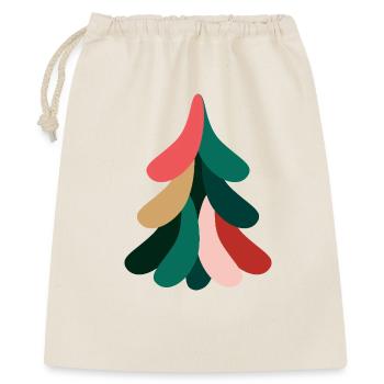 Sapin de Noël coloré pour Noël - Sac cadeau 40 x 50 cm - nature - Devant