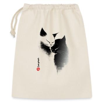 Amour des chats - Sac cadeau 40 x 50 cm - nature - Devant