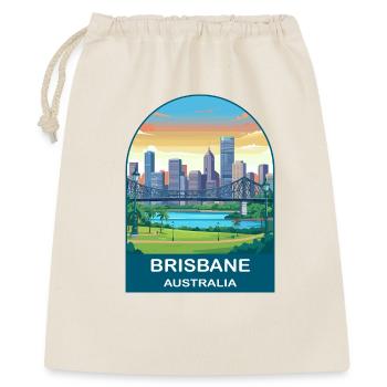 Brisbane Australia Story Bridge Travel Poster - Geschenkbeutel aus Baumwolle (40 x 50 cm) - Natur - Vorne
