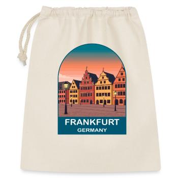 Poster de voyage vintage de la Skyline de Francfort, Allemagne - Sac cadeau 40 x 50 cm - nature - Devant