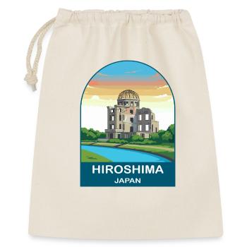 Hiroshima Japan Vintage Travel Poster Art - Gift Bag 40 x 50 cm - nature - Front