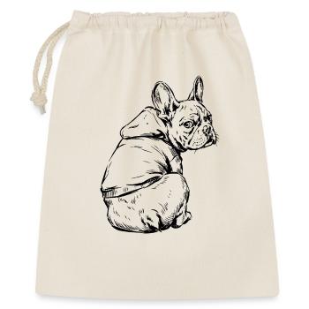 Bouledogue français Pull câlin - Sac cadeau 40 x 50 cm - nature - Devant