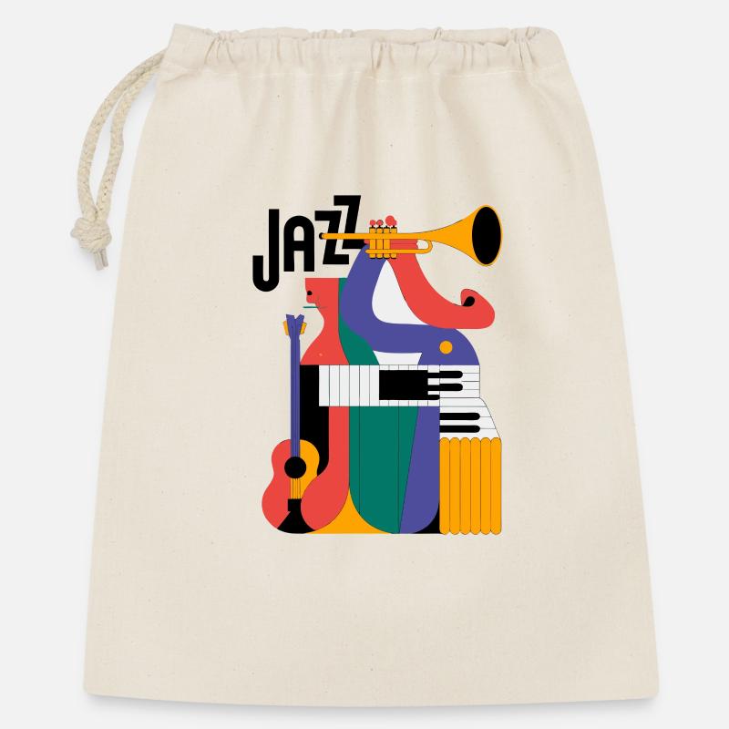 Conception de composition musicale astucieuse - Sac cadeau 40 x 50 cm - nature